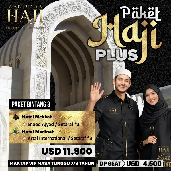 Paket Haji Plus Kuota Resmi Berangkat 2027 Bintang 3