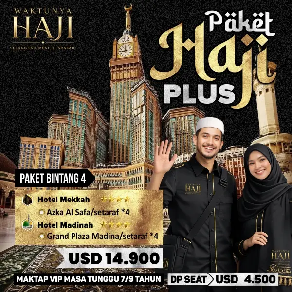 Paket Haji Plus Kuota Resmi Berangkat 2027 Bintang 4