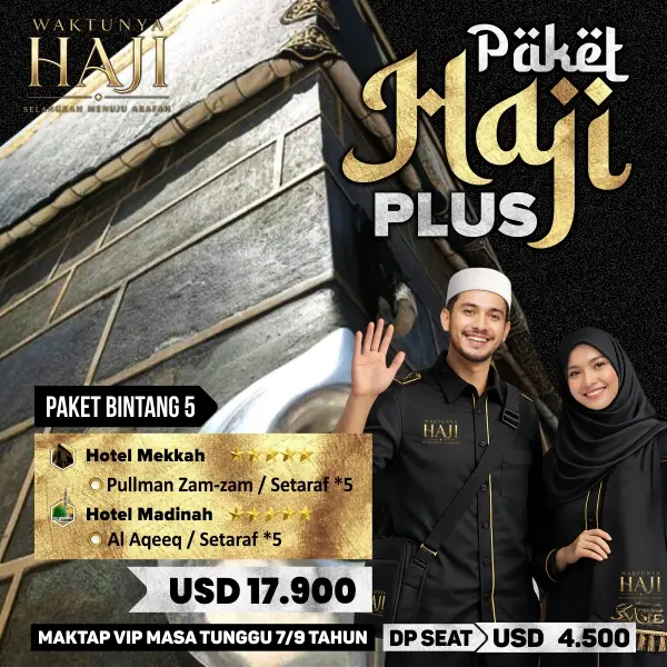 Paket Haji Plus Kuota Resmi Berangkat 2027 Bintang 5